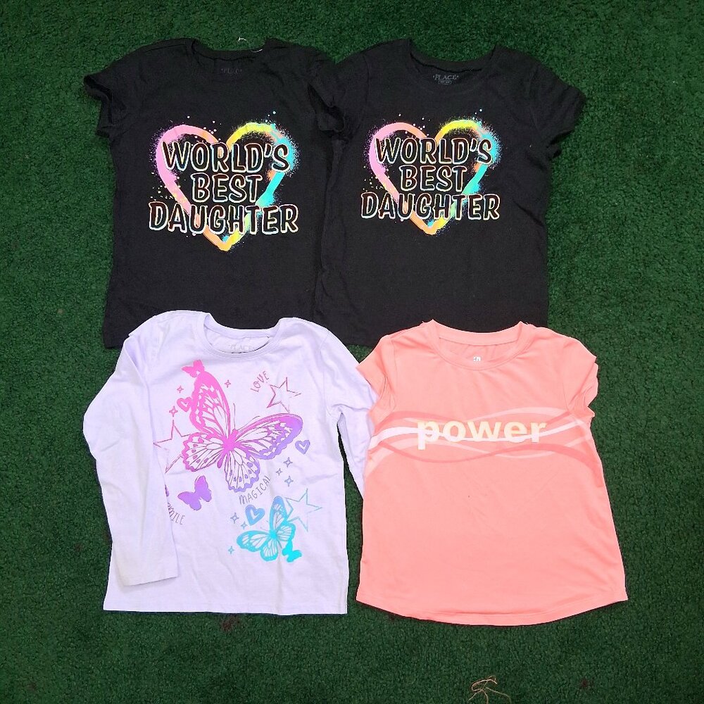 Girls Graphic Tee Bundle | The Children's Place & Ideology | Sizes 5 & 5/6
